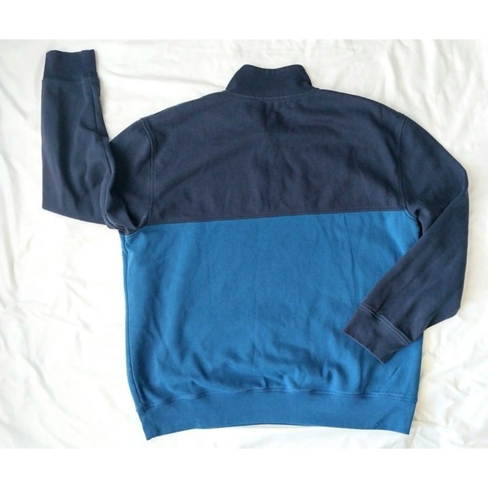 Nautica Men’s 1/4 Zip Navy Blue Pullover Sweater XXL - Picture 2 of 4